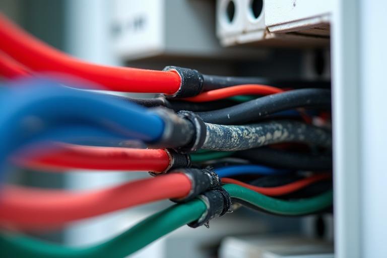 Malinis at organisadong wiring pagkatapos ng pagkumpuni