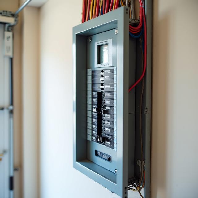 Isang bagong panel board na na-install sa isang bahay